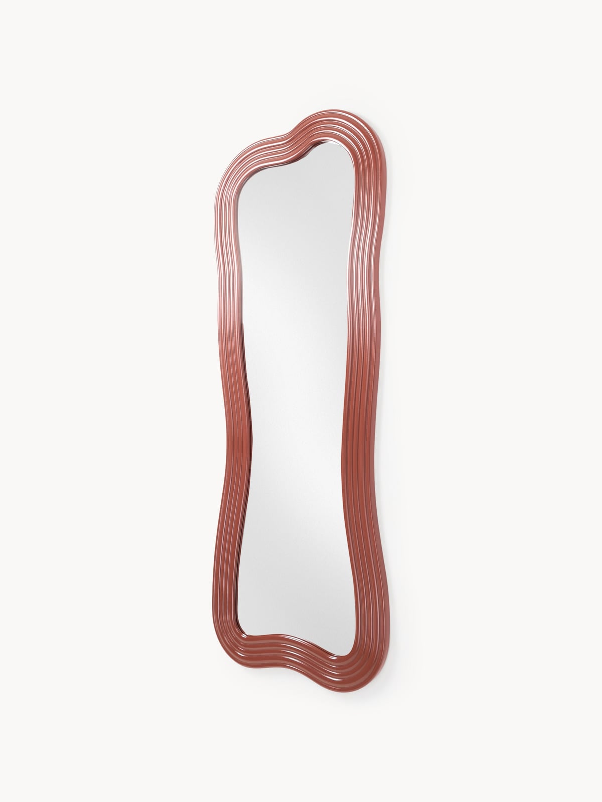 Farndale Full-Length Wall Mirror with Wavy Frame