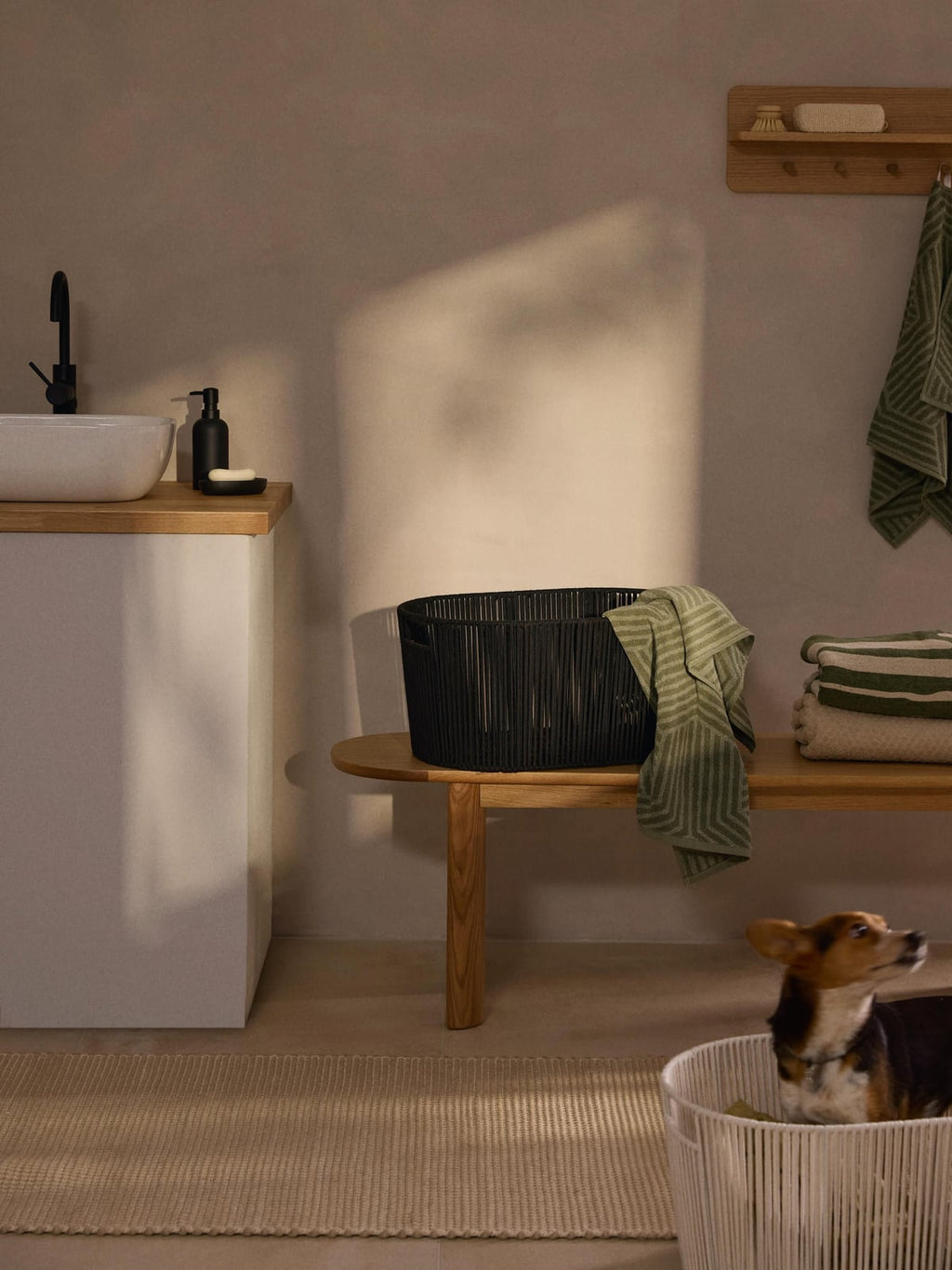 Fenton Handwoven Rope Laundry Basket