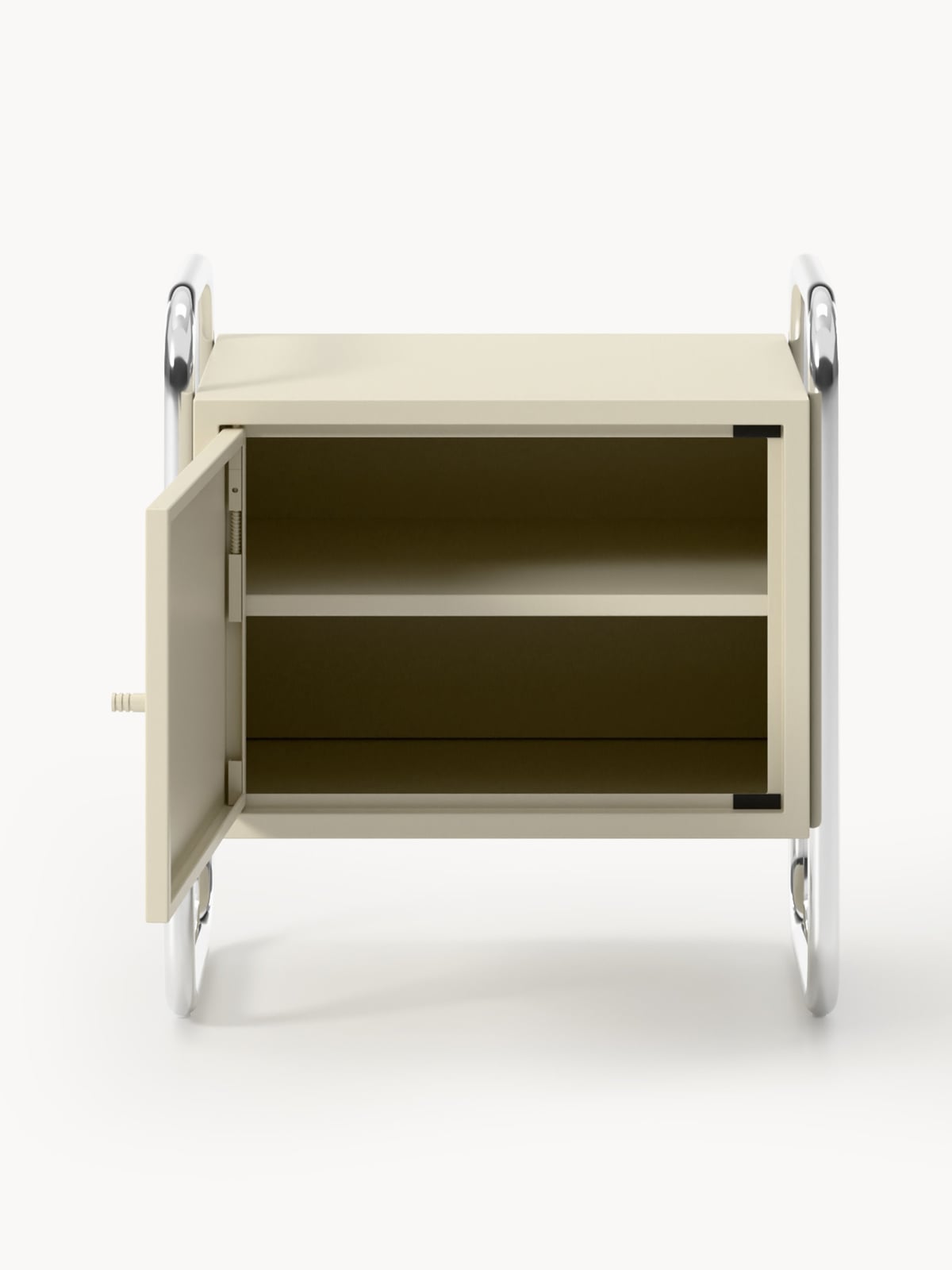 Fenton Metal Bedside Table, left- or right-hinged options