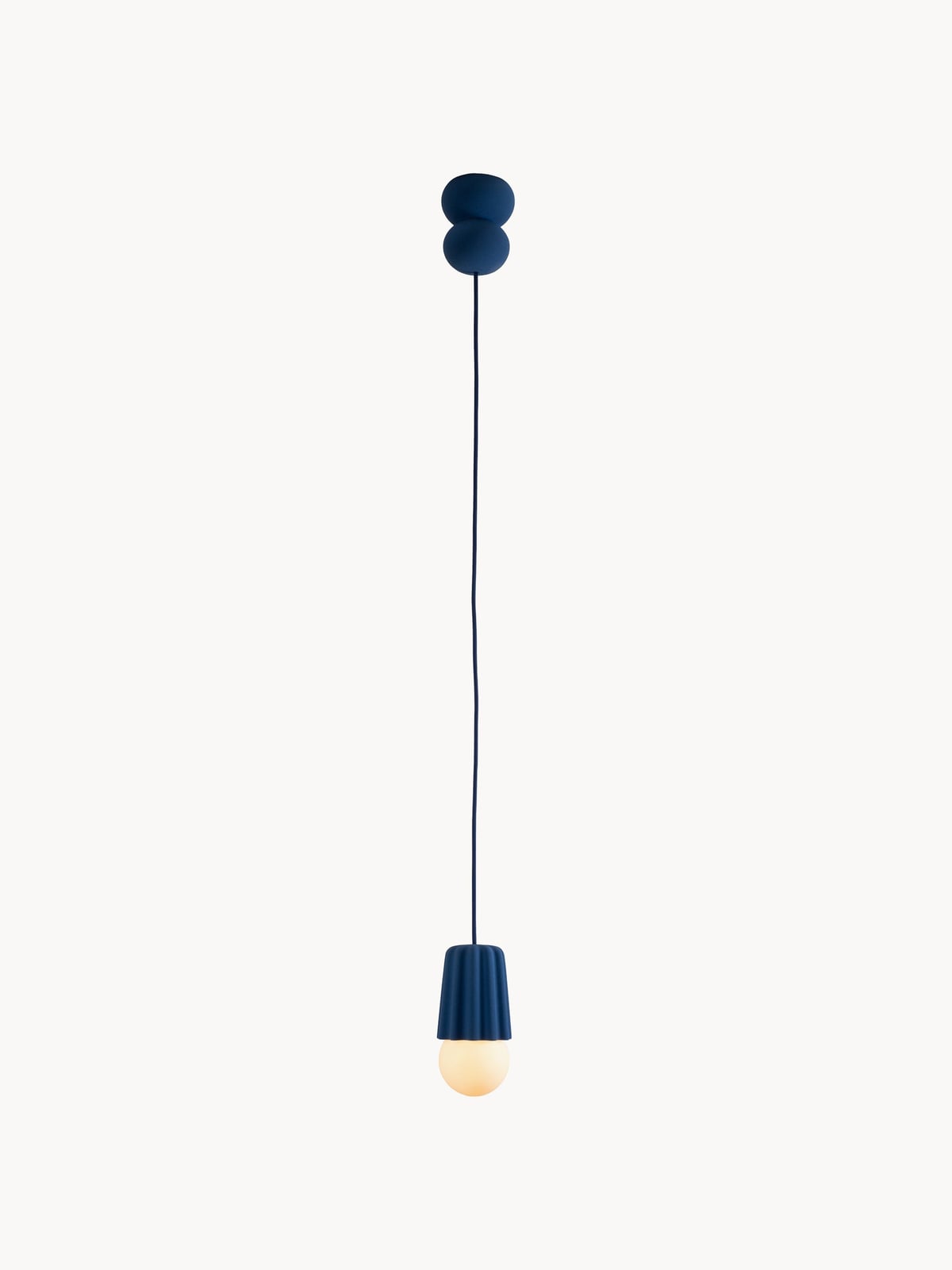 Fenton Small Handmade Dimmable Pendant Light STUCCO No.: 2