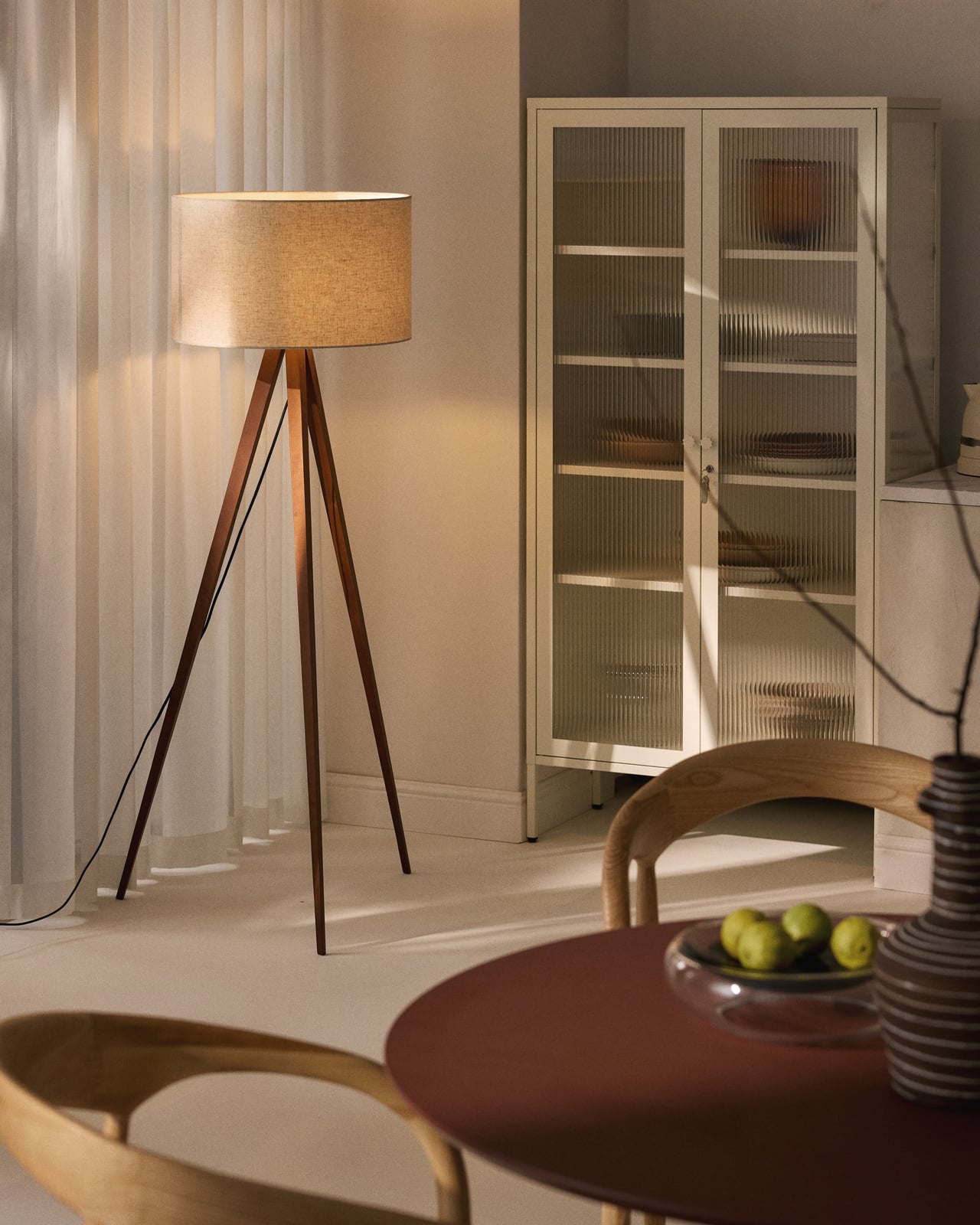 Fenwick Solid Wood Tripod Floor Lamp