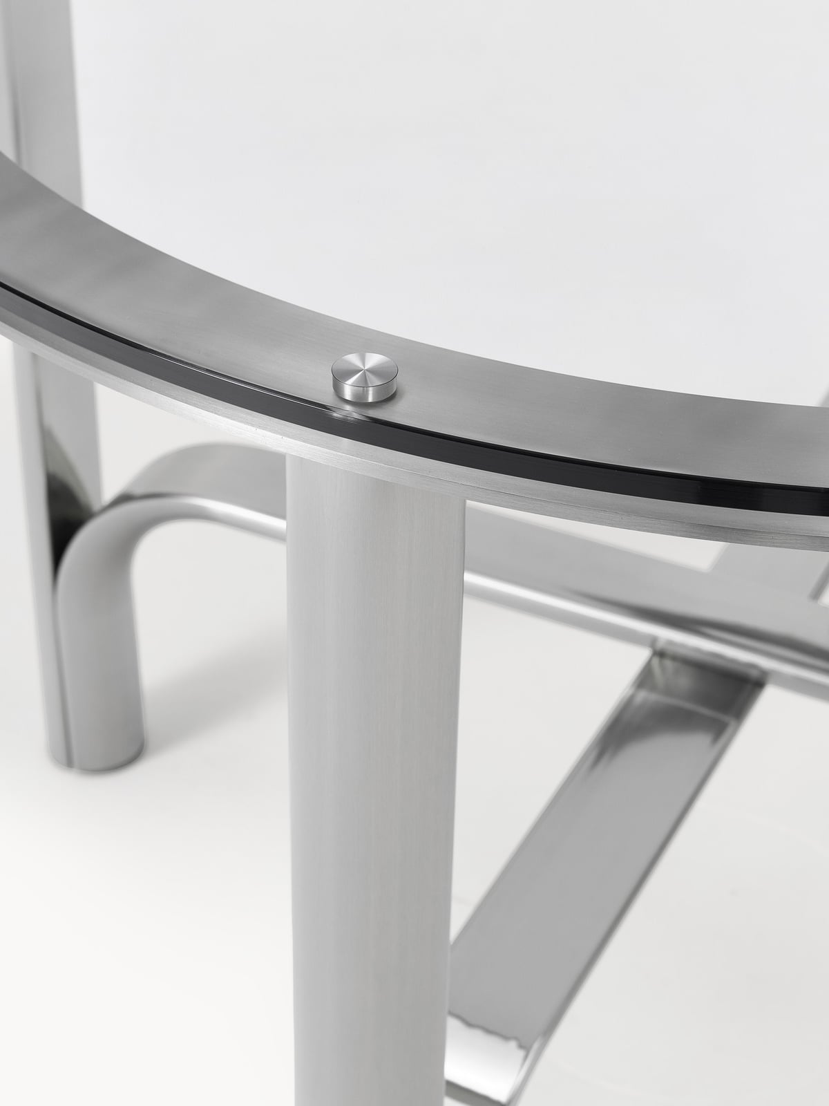 Fernwood Round Dining Table with Glass Top, in various sizes