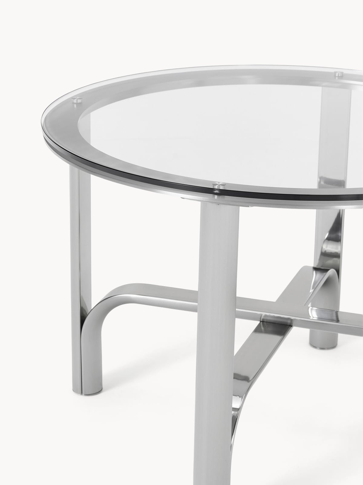 Fernwood Round Dining Table with Glass Top, in various sizes