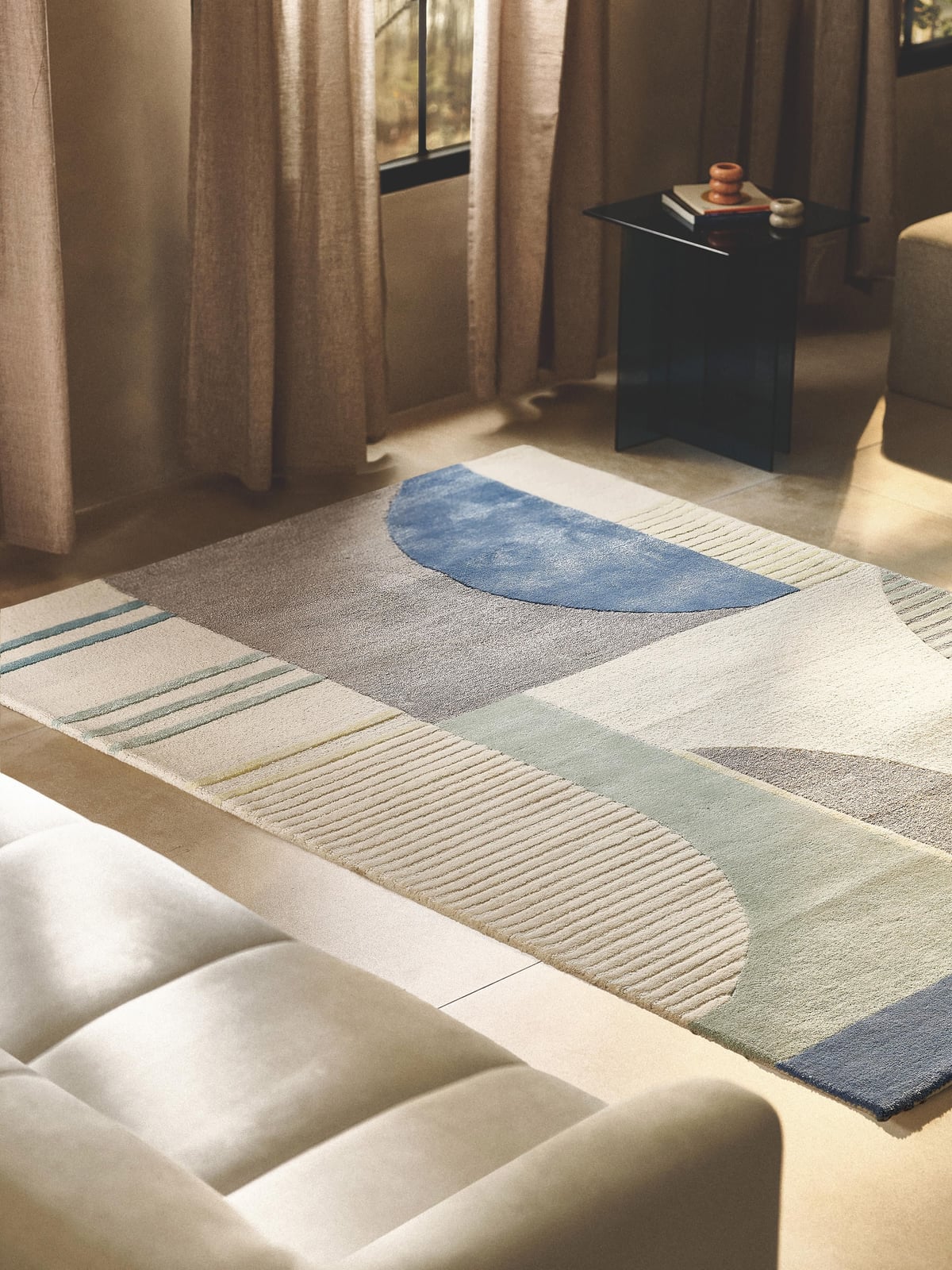 Fordham High-Low Wool Rug, Hand-Tufted