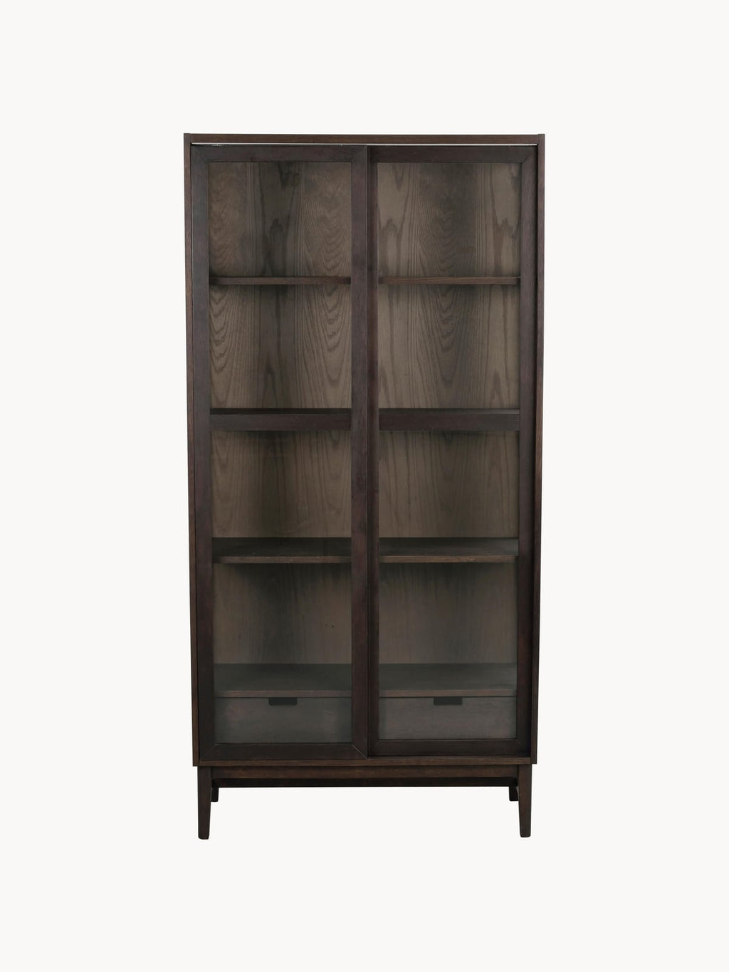 Fordham Wooden Display Cabinet with Sliding Doors