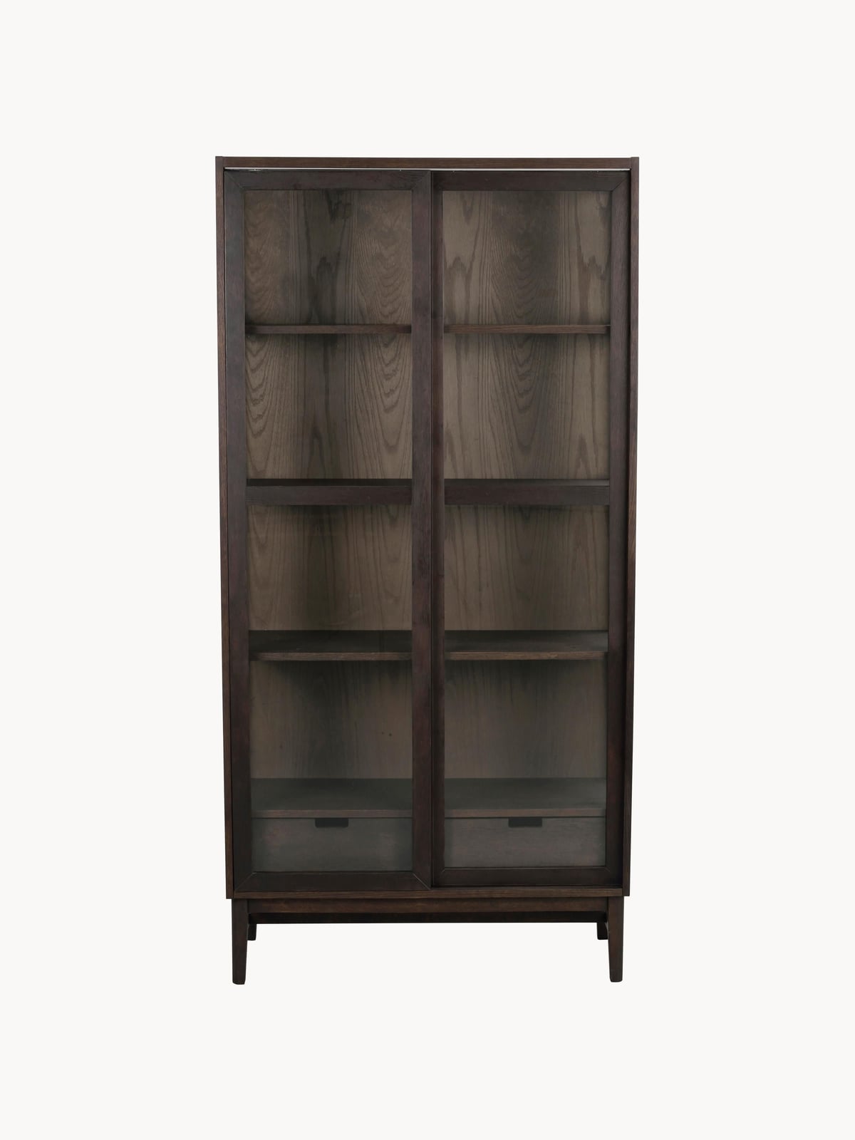 Fordham Wooden Display Cabinet with Sliding Doors