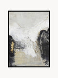 Garrow Hand-Painted Canvas Art White