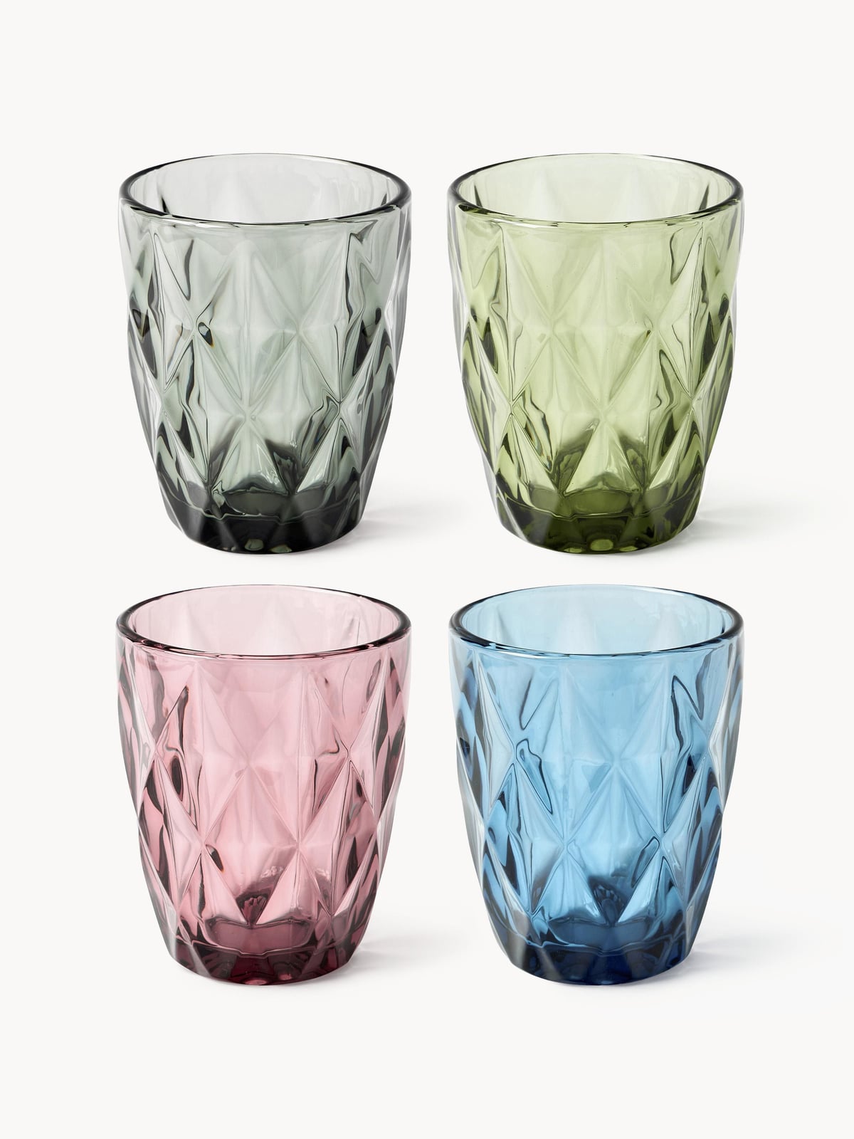 Garrow Tumblers with Textured Pattern, Set of 4