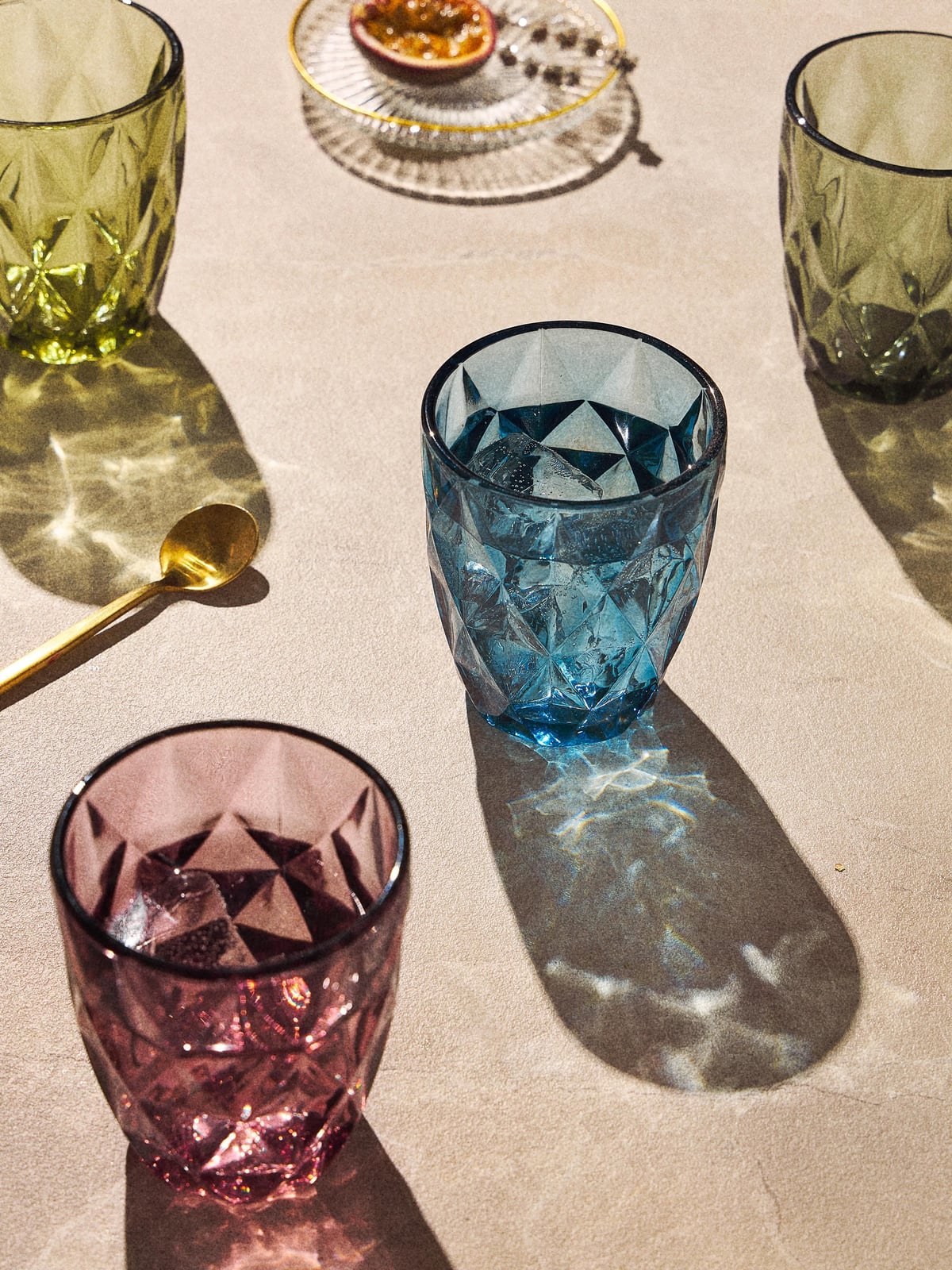 Garrow Tumblers with Textured Pattern, Set of 4