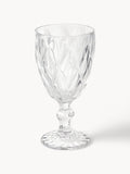 Garrow Wine Glasses with Embossed Pattern, Set of 4