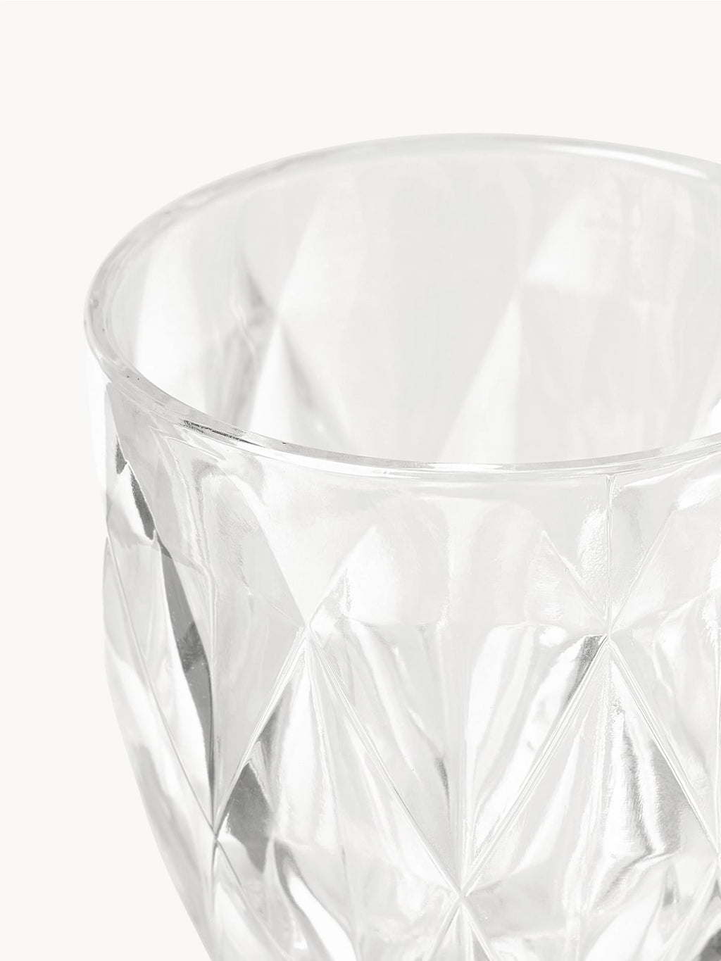 Garrow Wine Glasses with Embossed Pattern, Set of 4