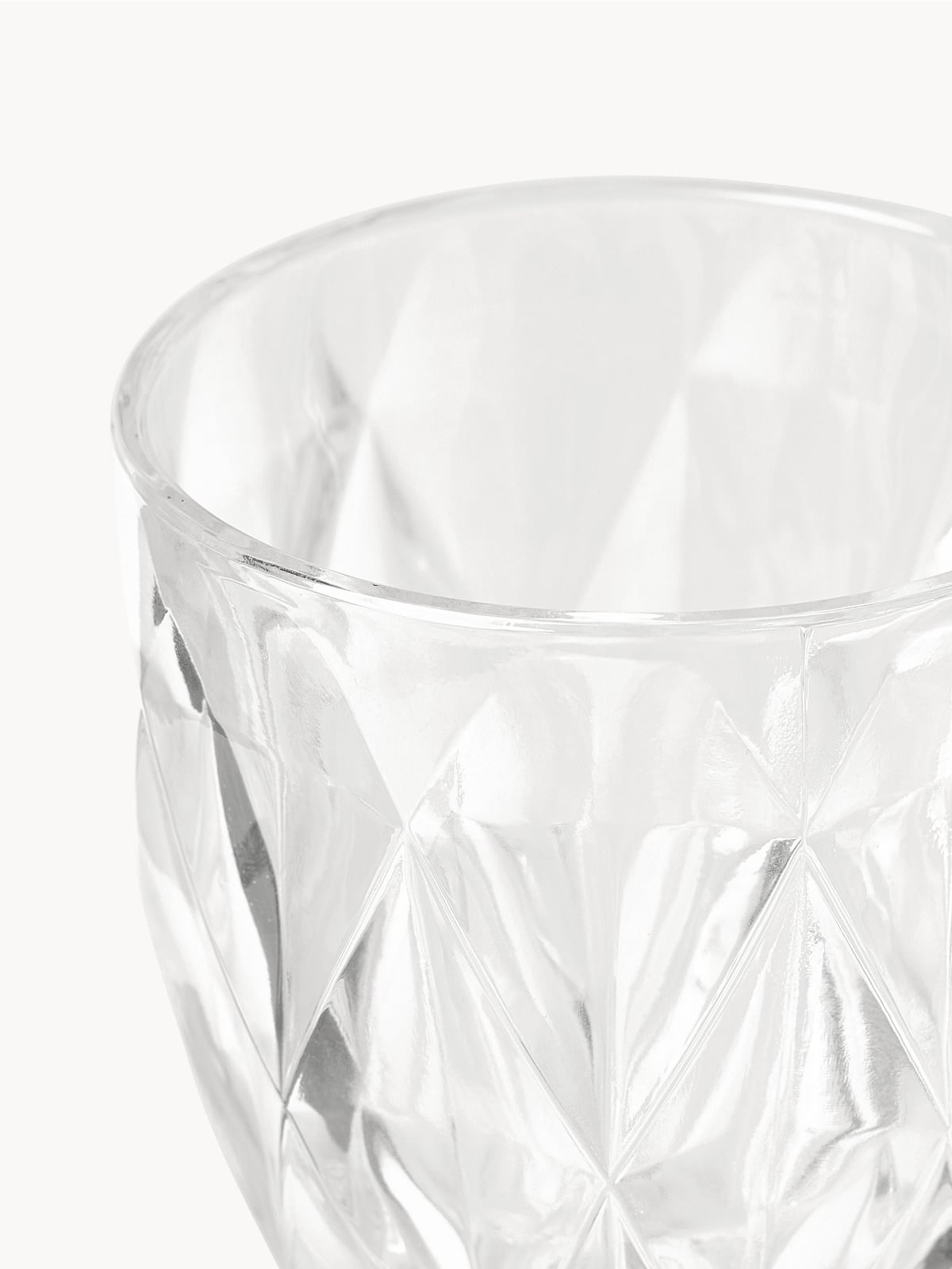 Garrow Wine Glasses with Embossed Pattern, Set of 4