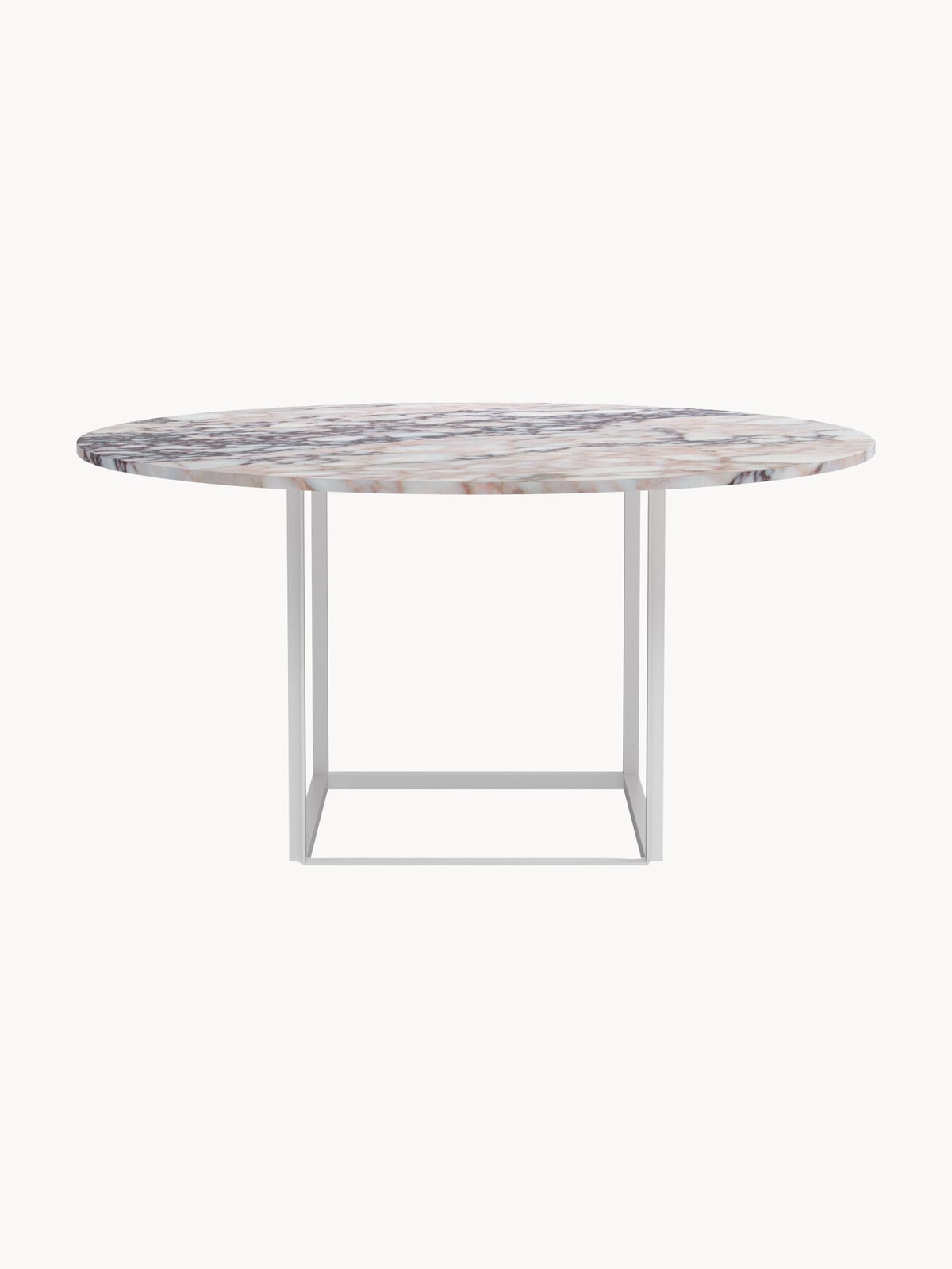 Garsdale Dining Table with Marble Table Top, Ø 145 cm