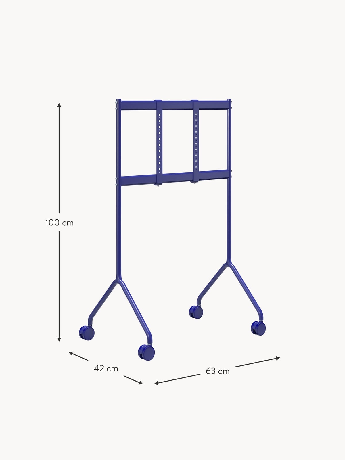 Garsdale Light TV Stand Moon with Wheels