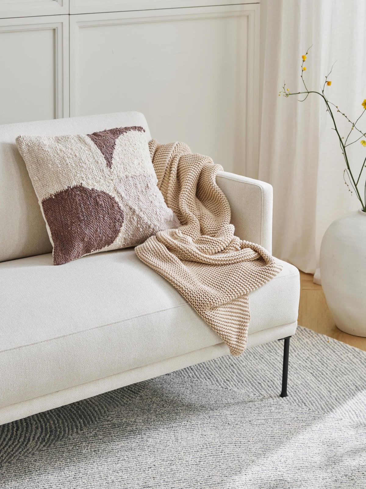 Girton Organic Cotton Knitted Blanket