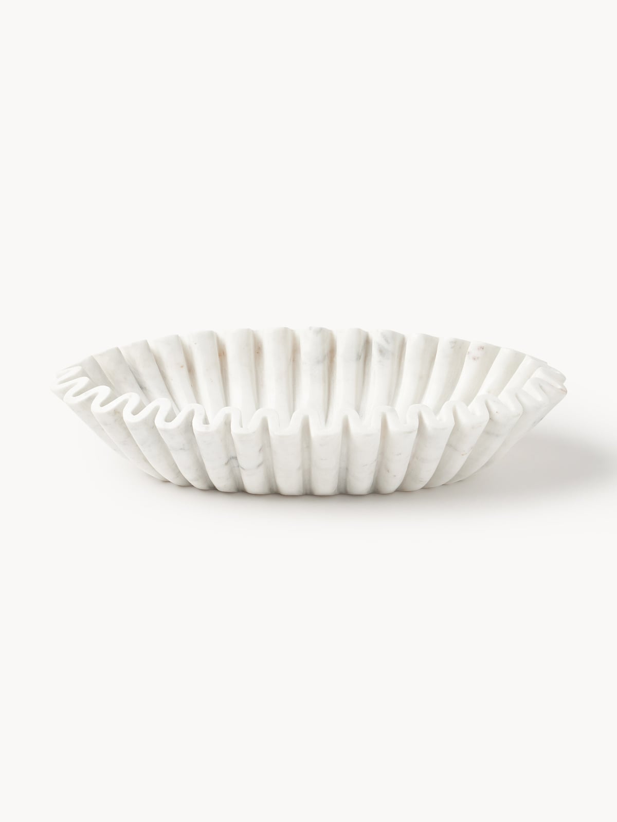 Gisburn Handmade Oval Decorative Marble Bowl, W 35 cm