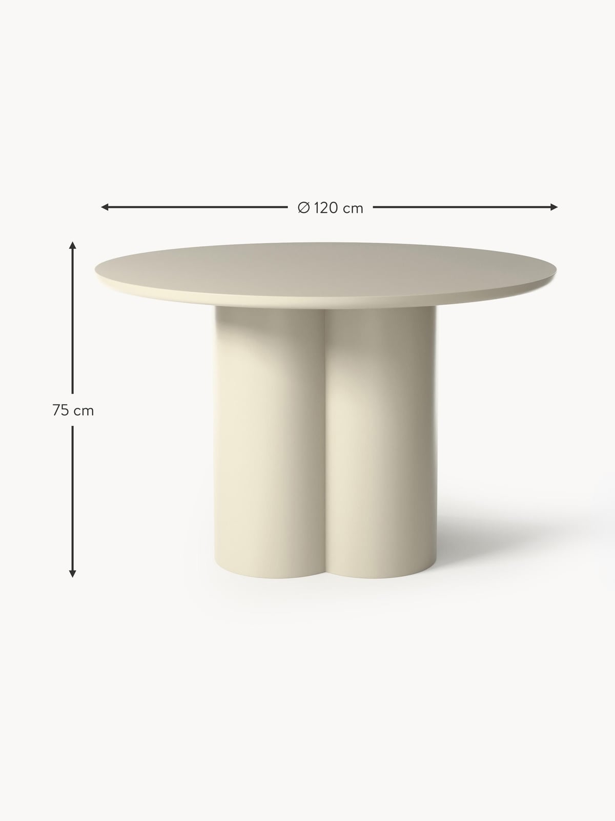 Glenmore Round Dining Table Keva, Ø 120 cm