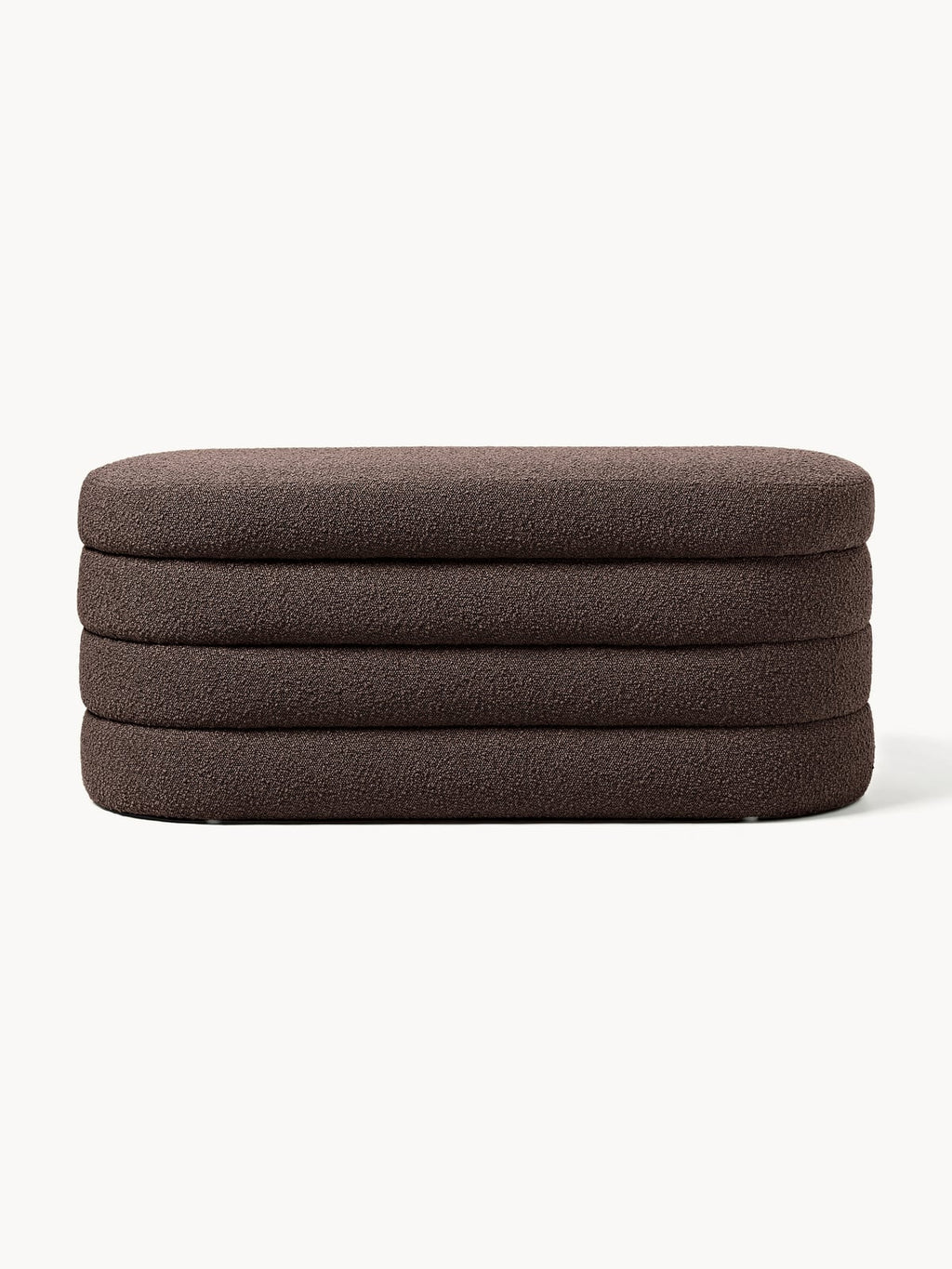 Gresham Bouclé Upholstered Bench with Storage Space