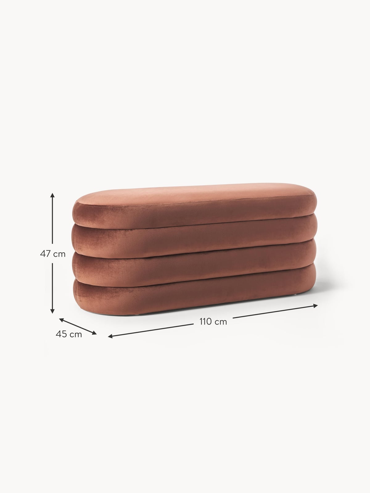 Gresham Velvet Upholstered Bench