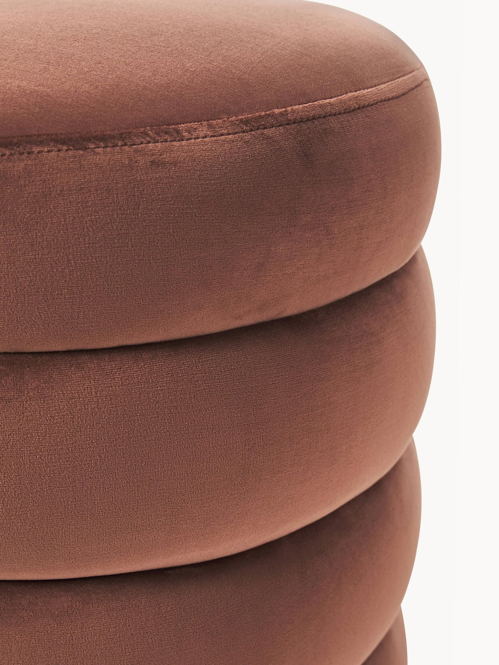 Gresham Velvet Upholstered Stool