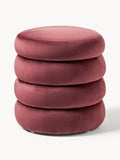 Gresham Velvet Upholstered Stool with Storage Space