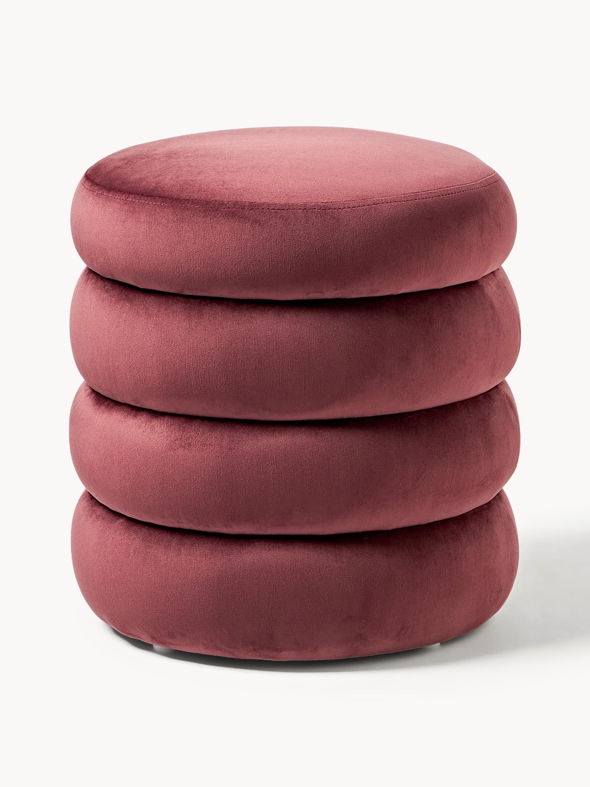 Gresham Velvet Upholstered Stool with Storage Space