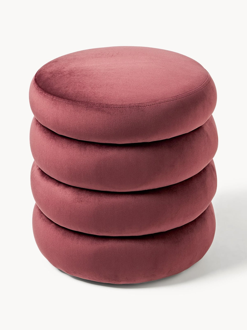Gresham Velvet Upholstered Stool with Storage Space
