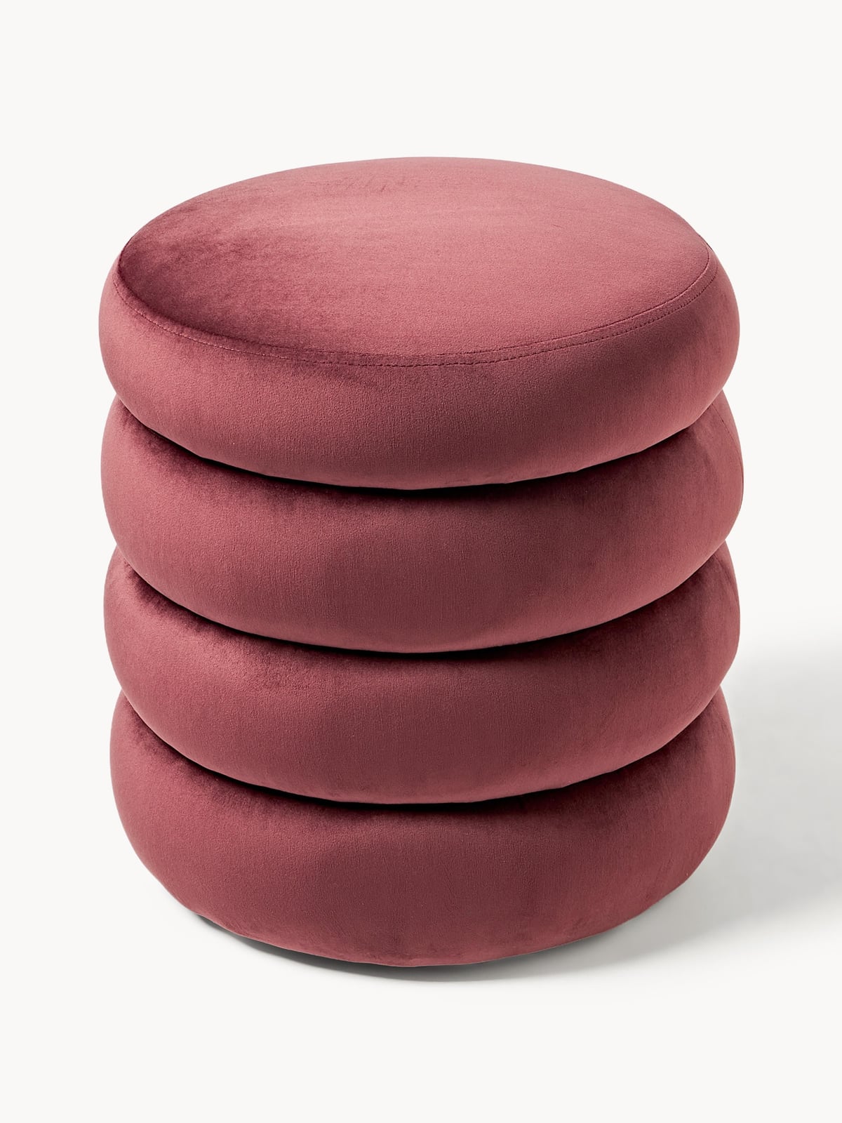 Gresham Velvet Upholstered Stool with Storage Space