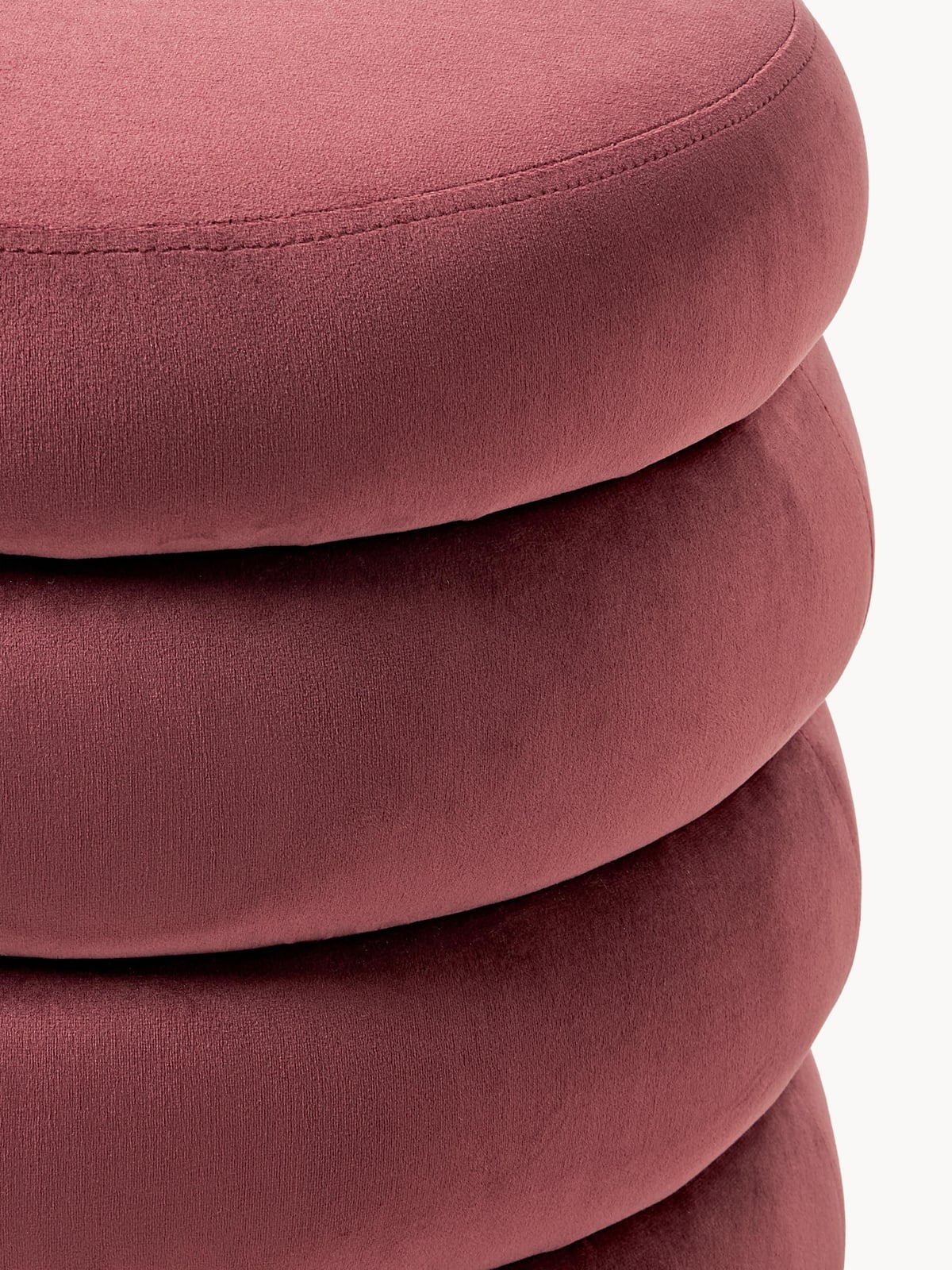 Gresham Velvet Upholstered Stool with Storage Space