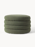 Gresham XL Bouclé Upholstered Stool with Storage Space