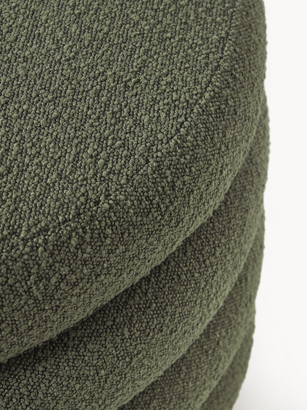 Gresham XL Bouclé Upholstered Stool with Storage Space