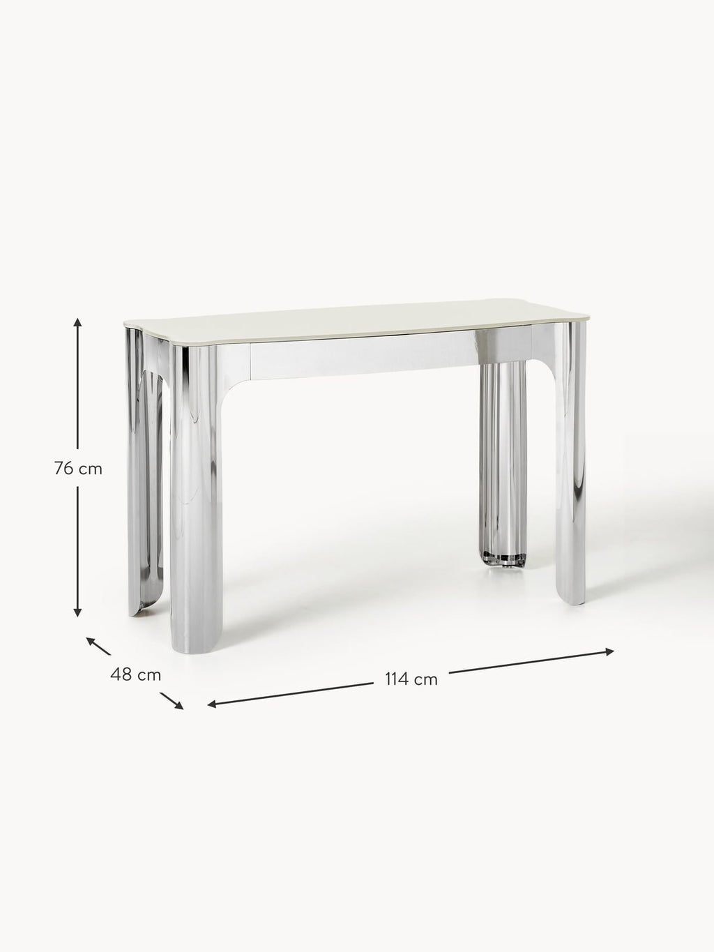 Greystoke Console Table with Glass Top