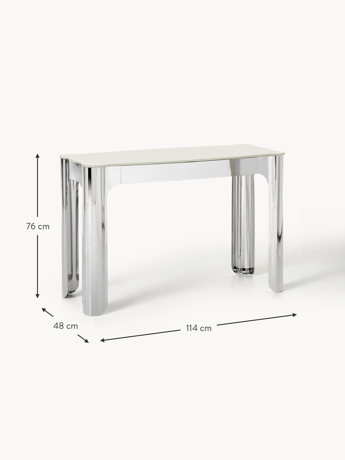 Greystoke Console Table with Glass Top
