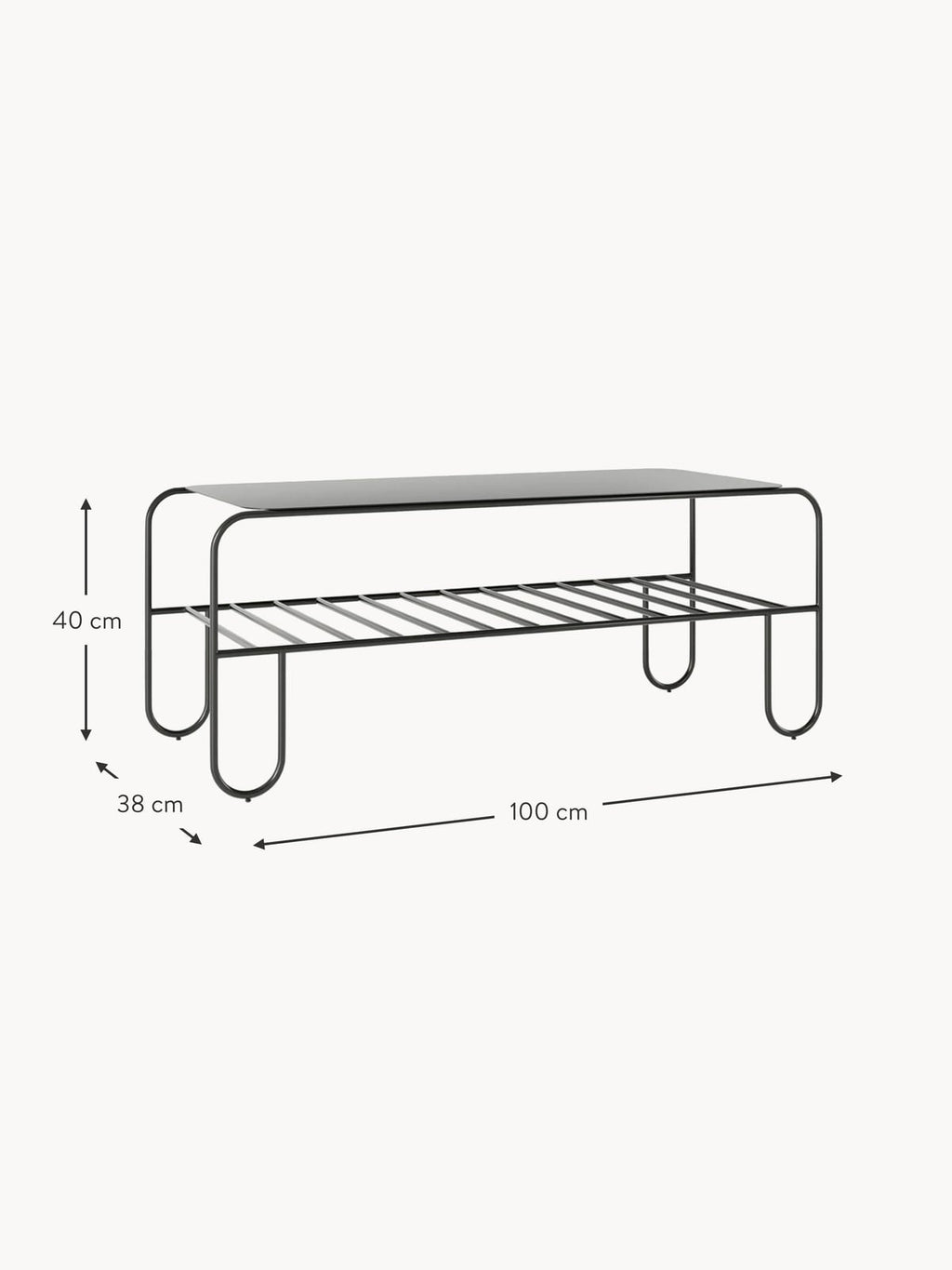 Greystoke Metal Shoe Rack