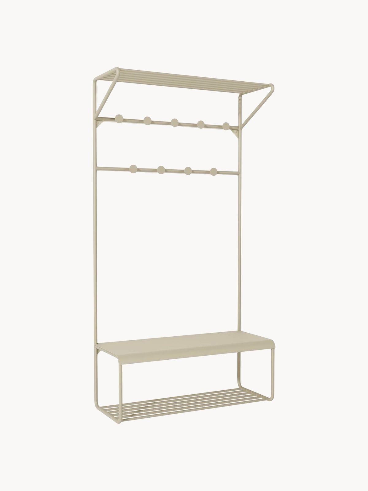 Greystoke Metal Wall-mounted Coat Rack