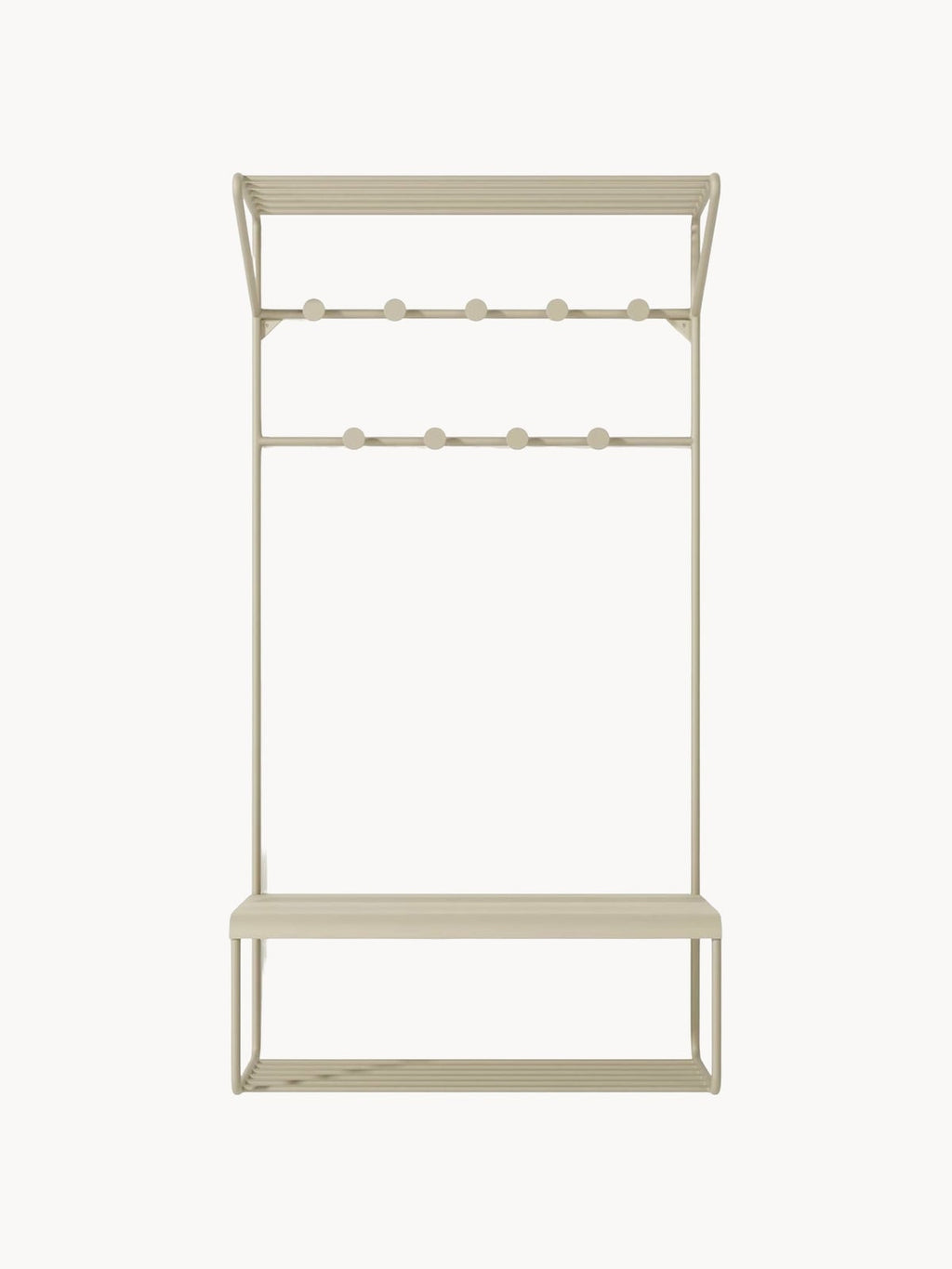 Greystoke Metal Wall-mounted Coat Rack