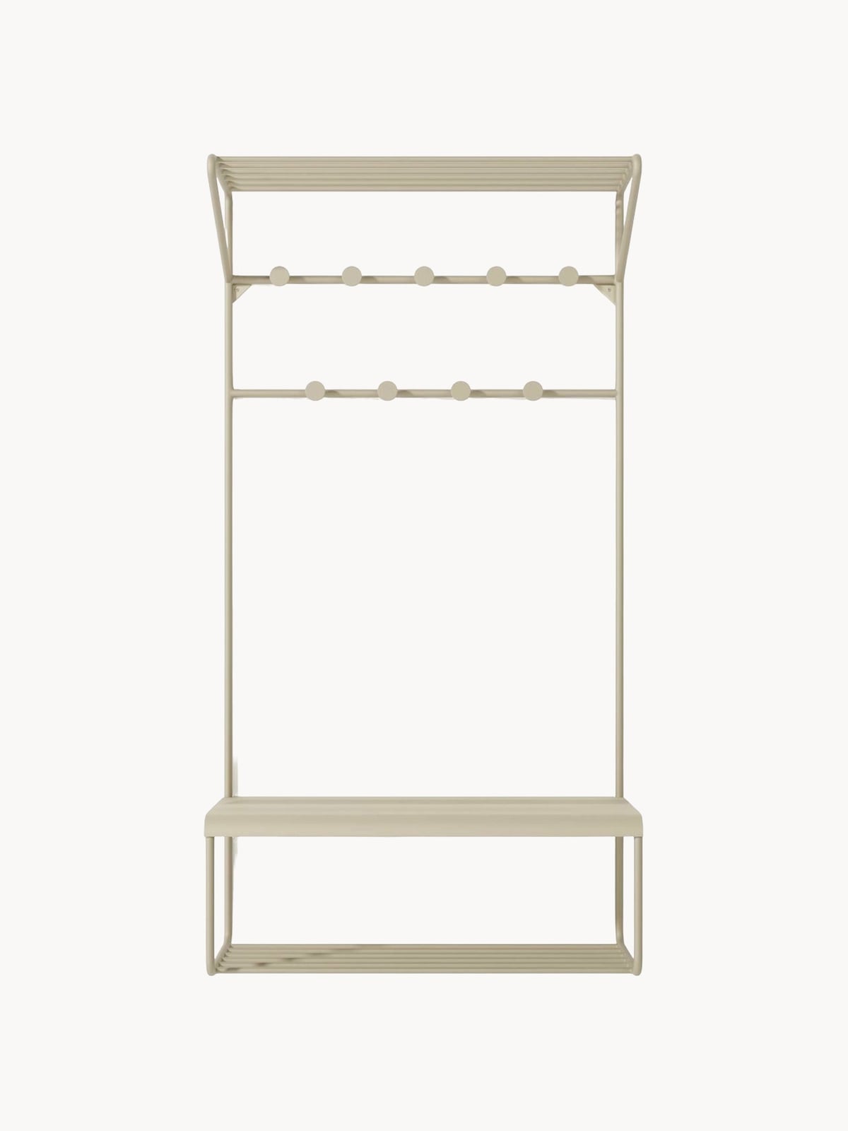 Greystoke Metal Wall-mounted Coat Rack