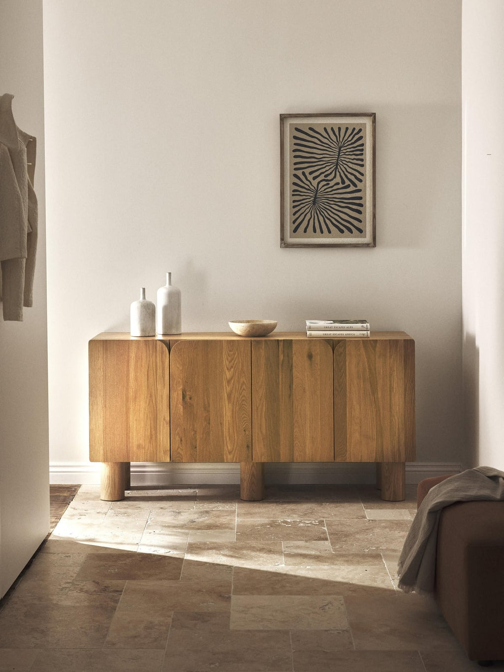 Greystoke Oak Wood Sideboard