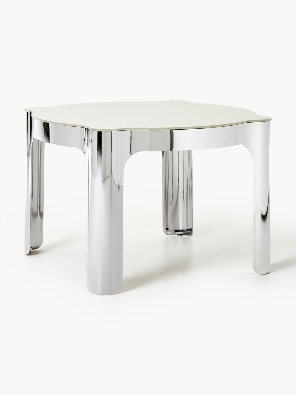 Greystoke Round Dining Table with Glass Top, Ø 110 cm