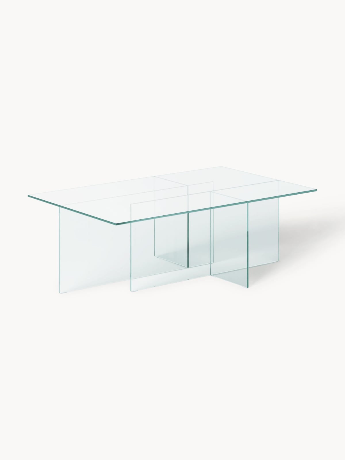 Halden Glass Coffee Table, W 102 cm