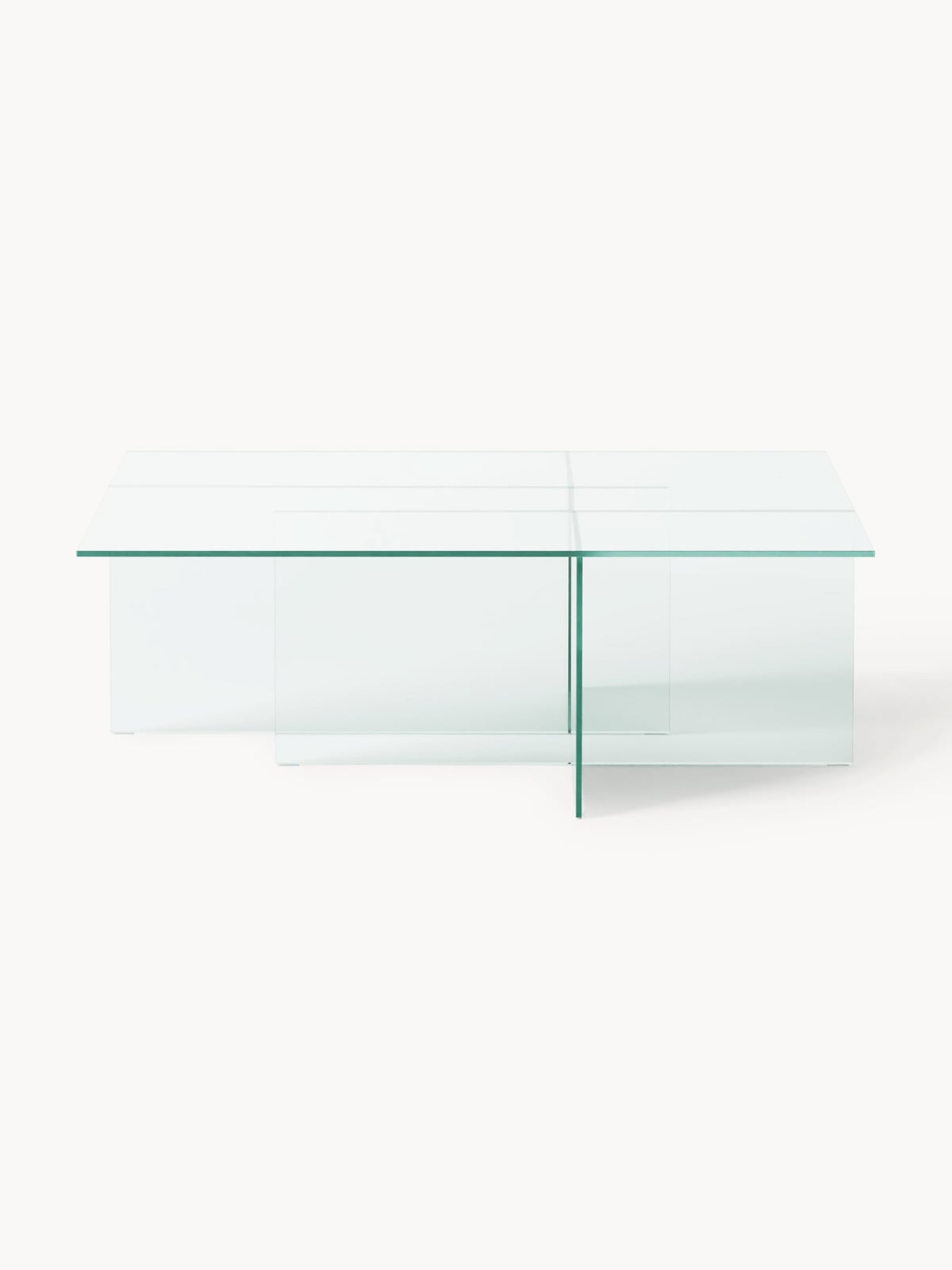 Halden Glass Coffee Table, W 102 cm