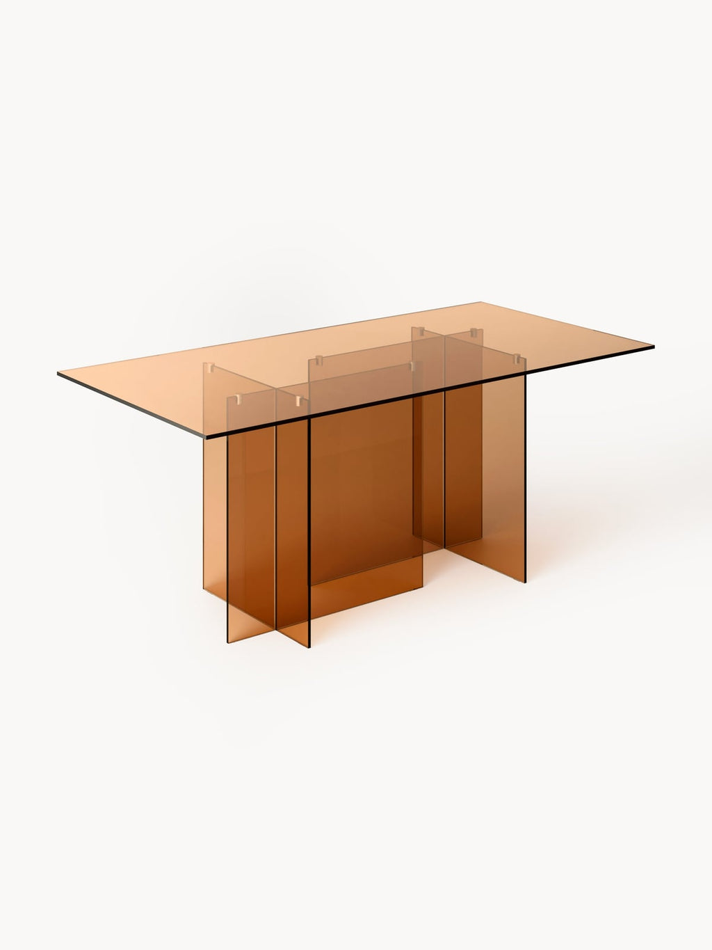 Halden Glass Dining Table, 180 X 90 cm