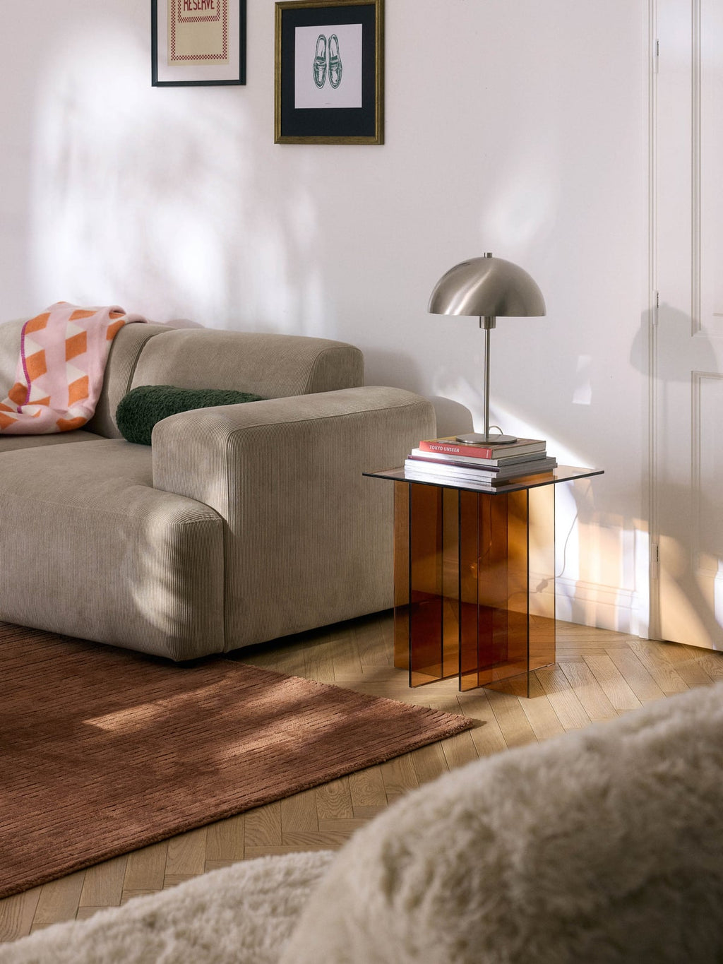 Halden Glass Side Table