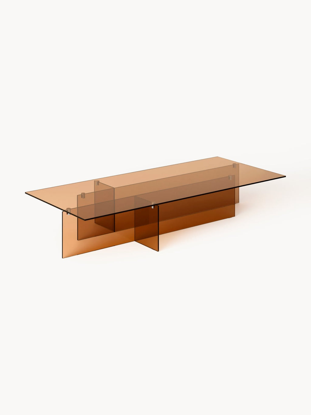 Halden Large Glass Coffee Table, W 160 cm