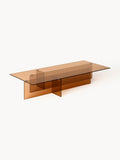 Halden Large Glass Coffee Table, W 160 cm
