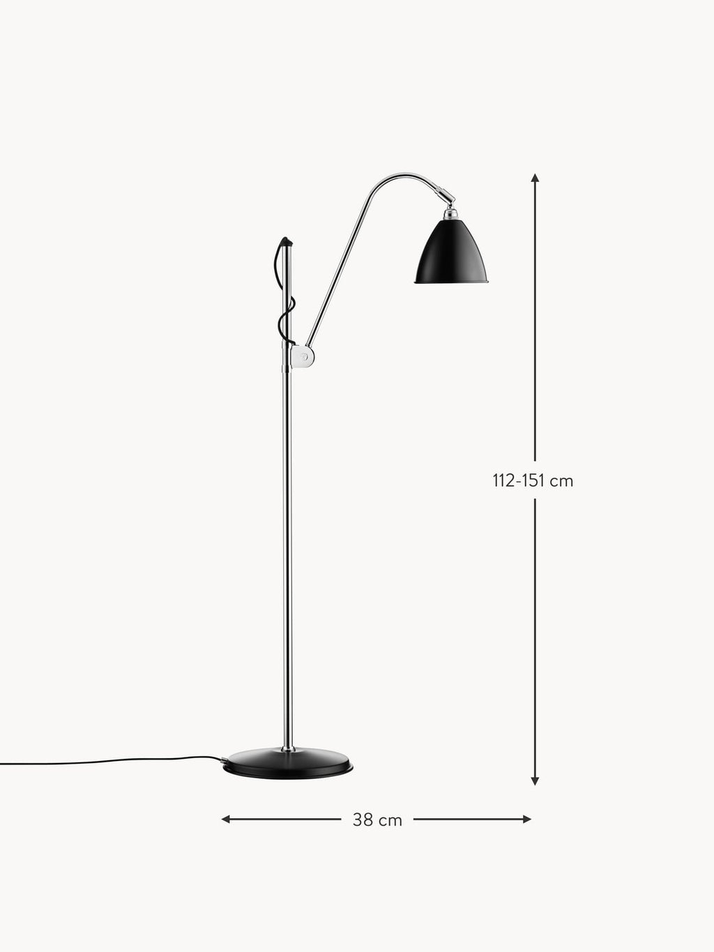 Harlow BL3 Height-Adjustable Reading Lamp