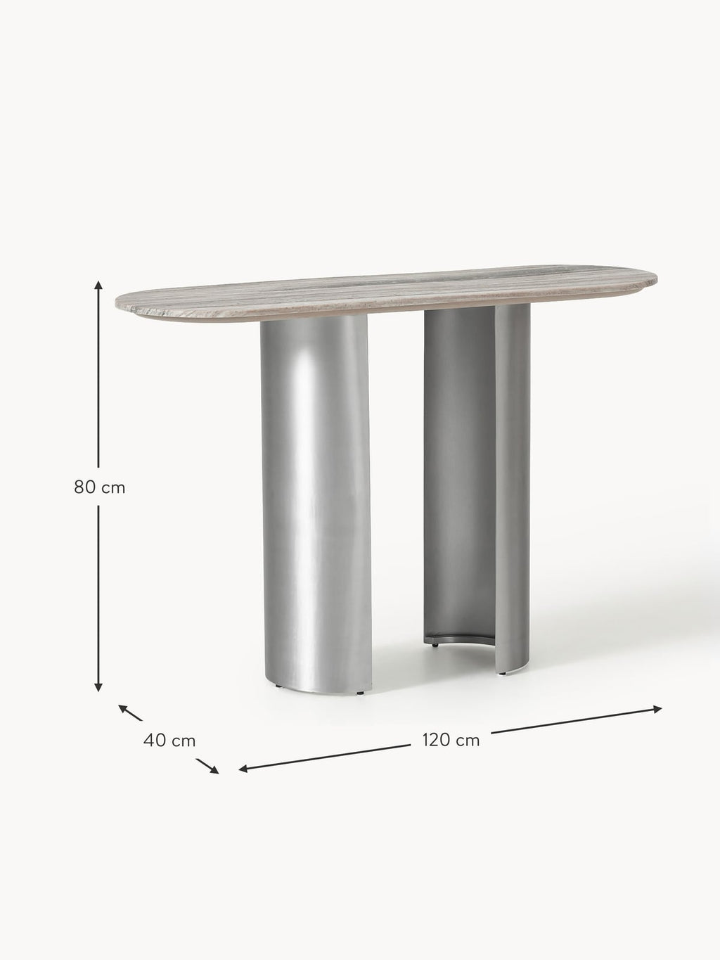 Harlow Console Table with Marble Top