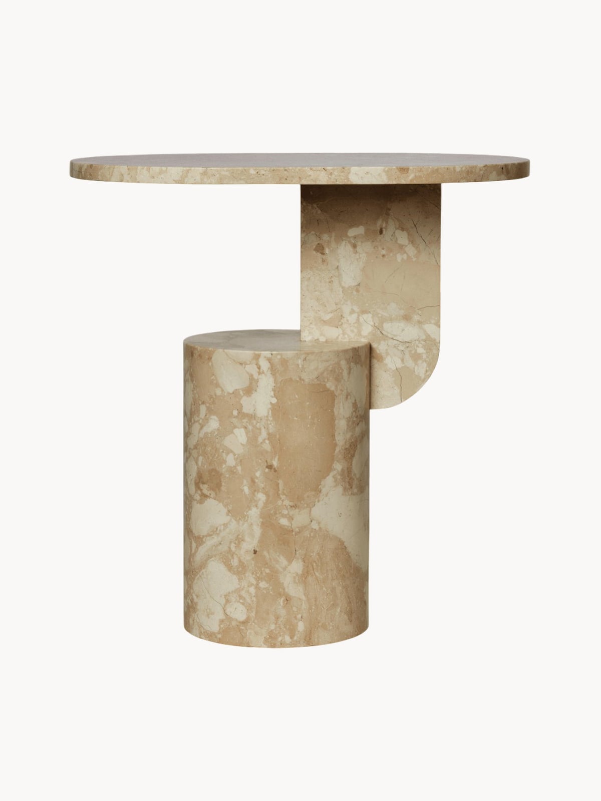 Hartwell Oval Marble Side Table
