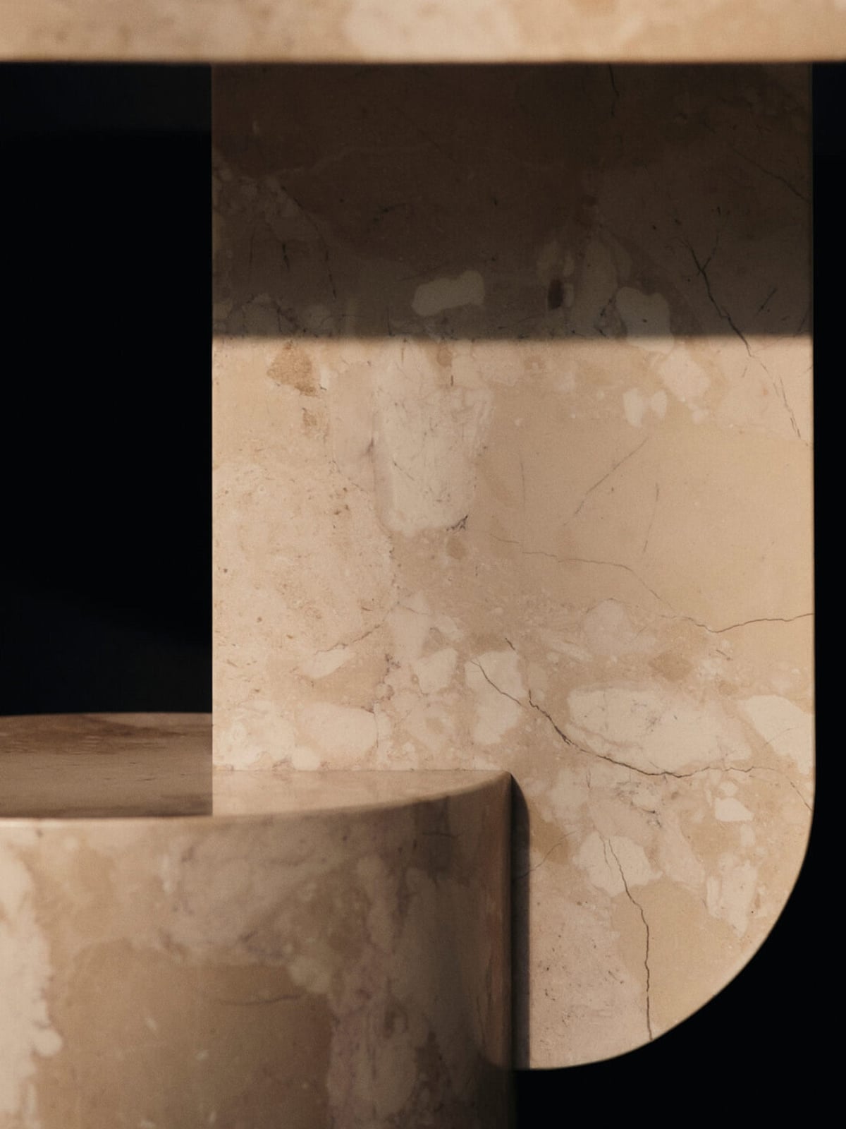 Hartwell Oval Marble Side Table