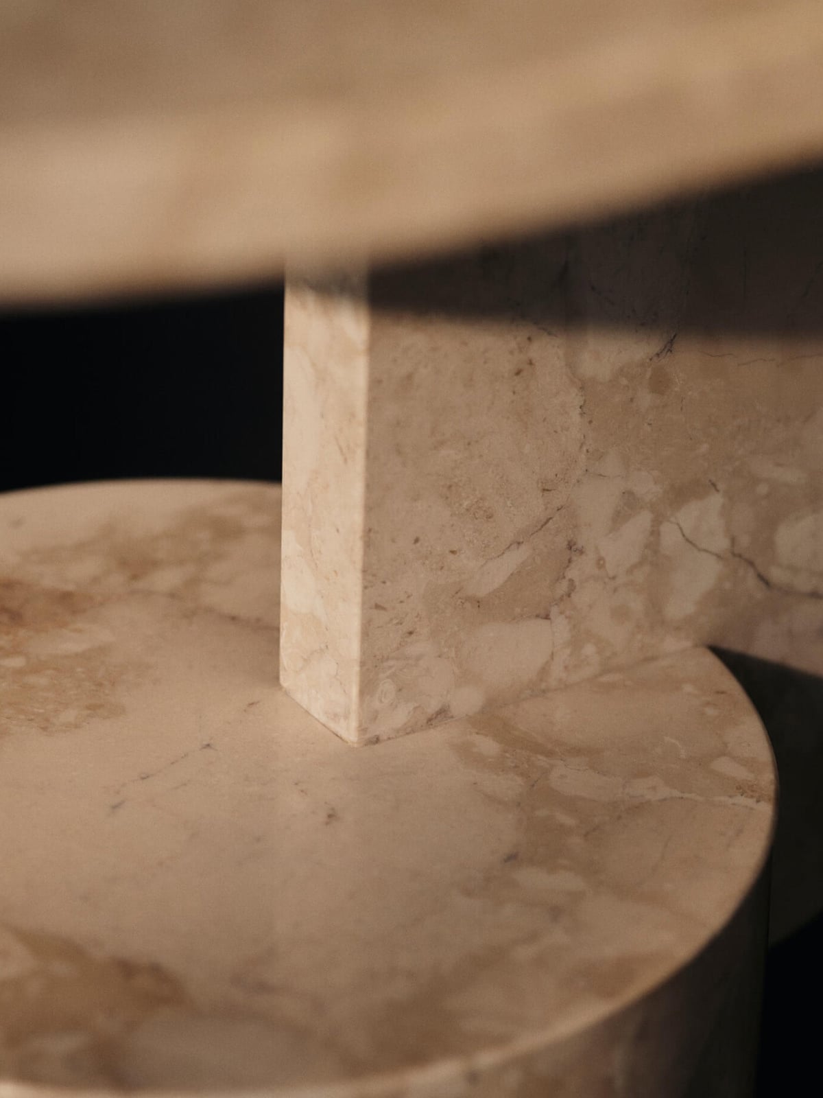Hartwell Oval Marble Side Table
